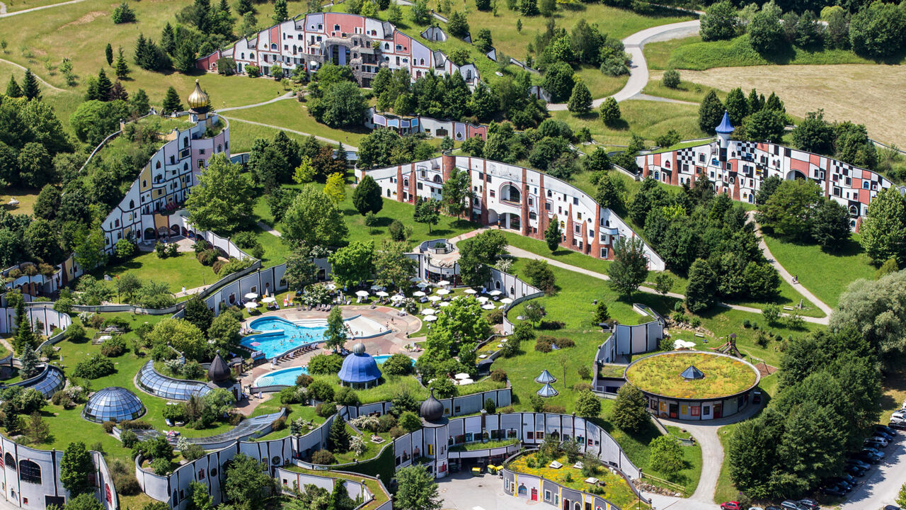 Wellnesshotel Rogner in Bad Blumau, von Friedensreich Hundertwasser gestaltet