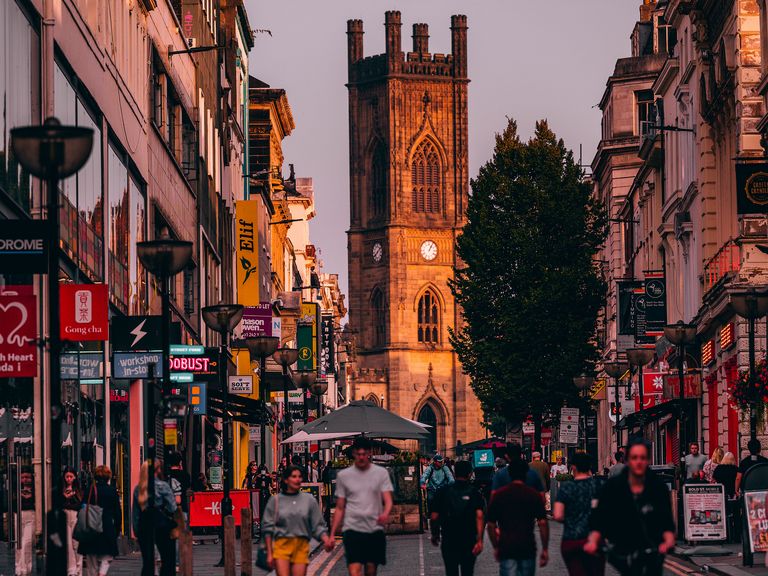 Hier zu sehen: die Bold Street in Liverpool. Bold Street in Liverpool