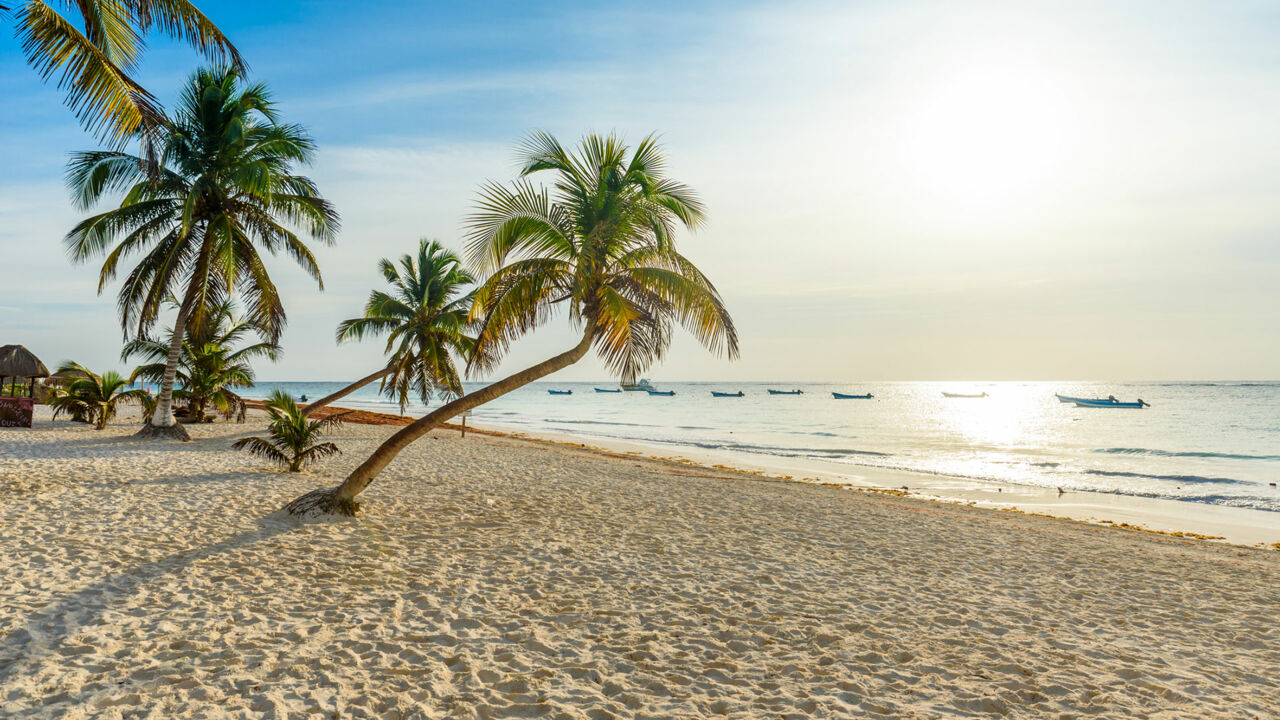 Strand von Tulum in Mexiko