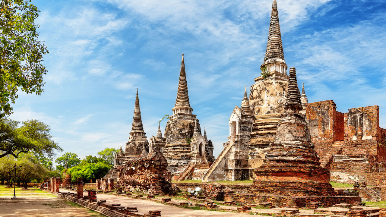 Thailand, Provinzhauptstadt Ayutthaya und Tempel