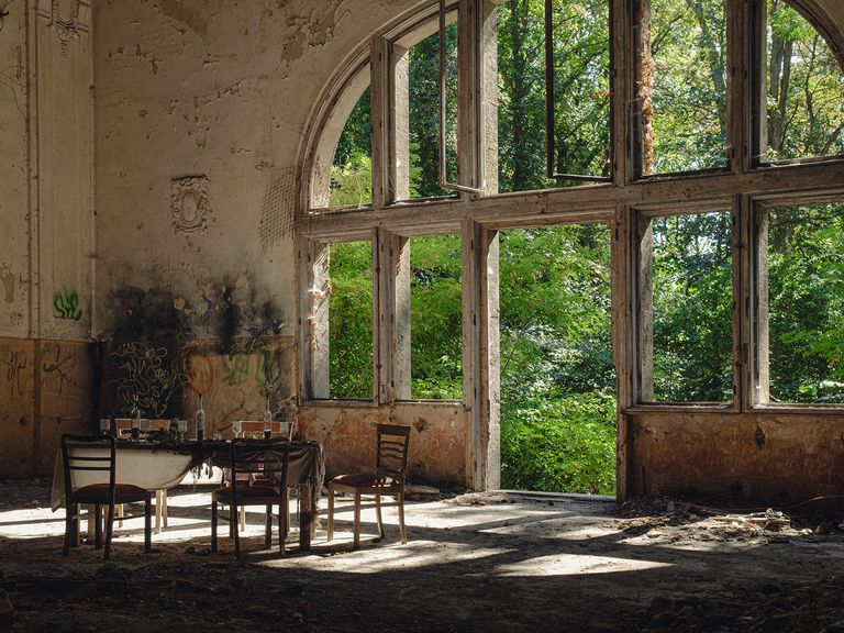 Die Ruine eines Speisesaals in den Beelitz-Heilstätten Ruine eines Speisesaals, Heilstätten Beelitz, Brandenburg