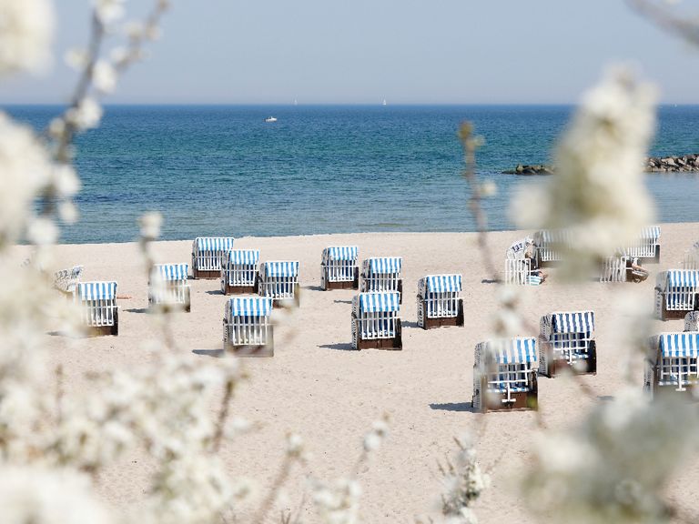 Der Ostsee-Strand von Kühlungsborn im Frühling Der Ostsee-Strand von Kühlungsborn