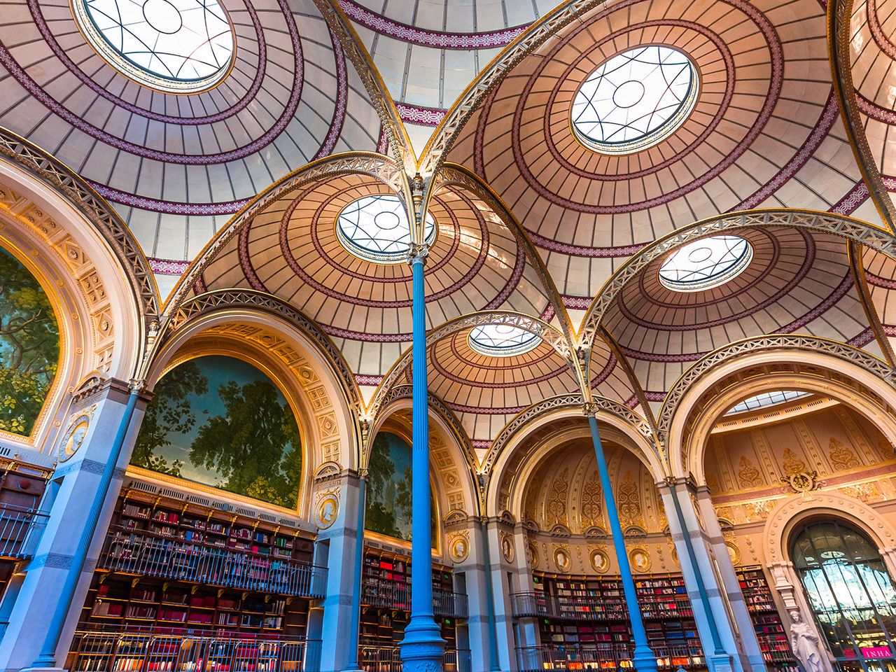 Salle Labrouste in der Bibliothèque de l'Institut national d'histoire de l'art, Paris
