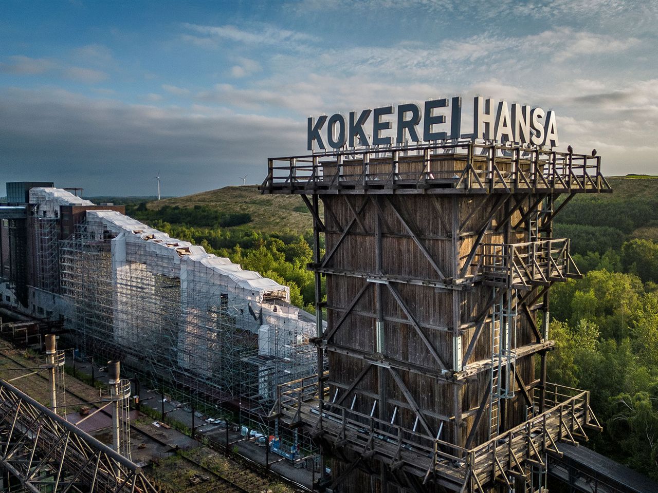 Blick auf die Kokerei Hansa in Dortmund