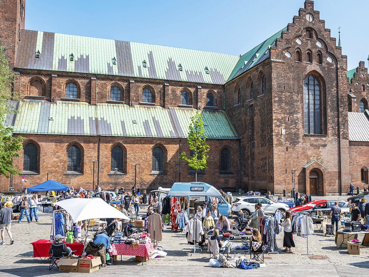 Flohmarkt am Dom von Aarhus