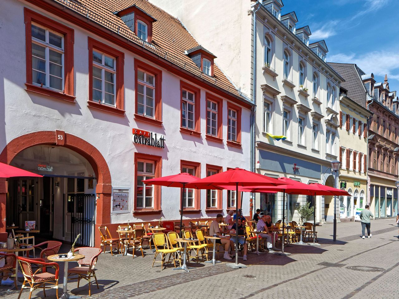 Fußgängerzone in Heidelberg