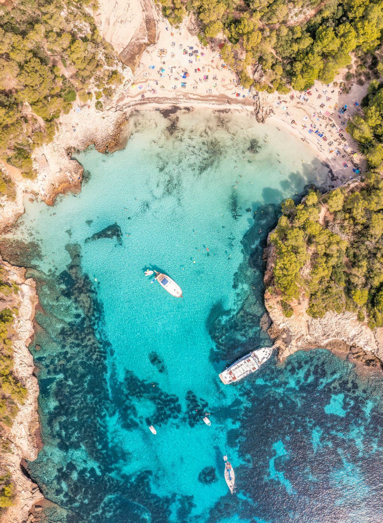 Luftaufnahme Cala en Turqueta, Menorca